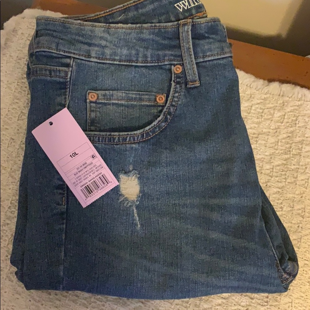 New Wild Fable junior sized 10 long jeans